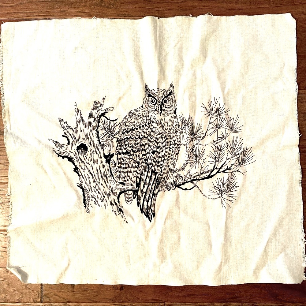 Vintage Owl Embroidery